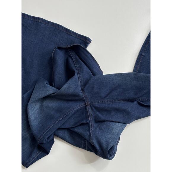 Ella Moss Pull On Flare Jeans 10/30 x 33 Dark Wash Bell Bottoms Western Boho - Picture 10 of 14